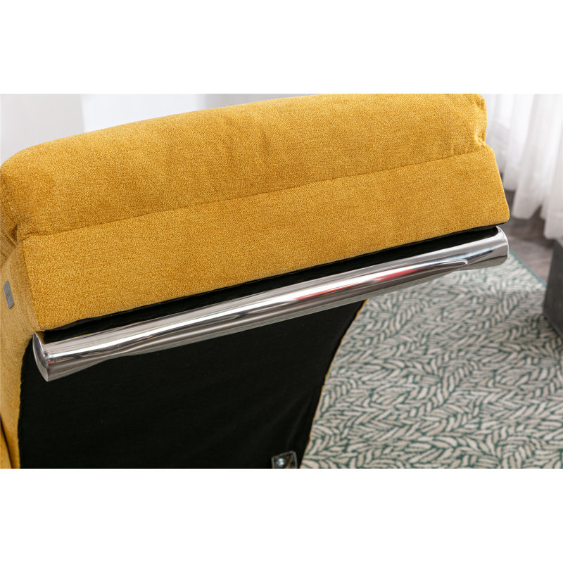 Orren Ellis Tufted Armless Reclining Chaise Lounge With Storage